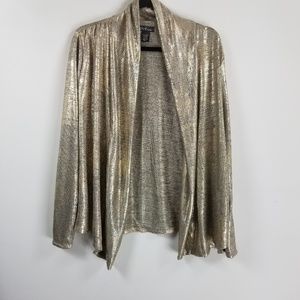 Lobe by Chesley longsleeve cardigan size L gold